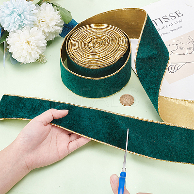 10 Yards Single Face Velvet Ribbons SRIB-WH0026-10A-1