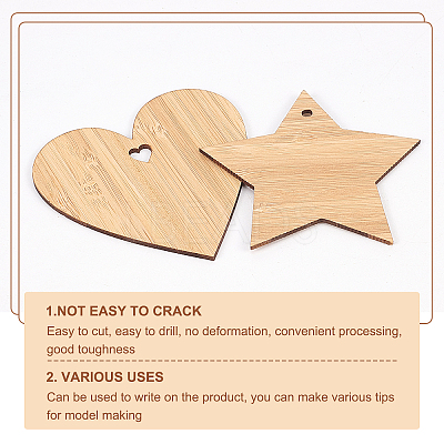 Unfinished Wooden Pieces for Big Pendants AJEW-OC0001-87-1