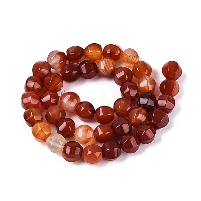 Natural Red Agate Beads Strands G-Q608-08A-04-1