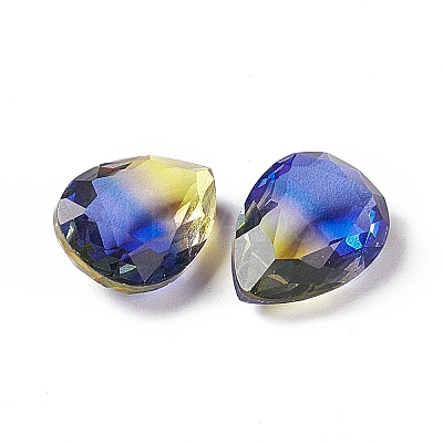 Faceted K9 Glass Rhinestone Cabochons GGLA-A005-24-1