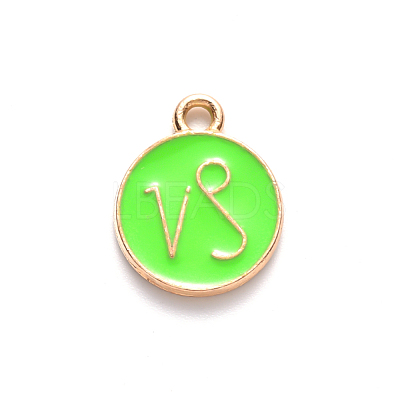 Alloy Enamel Pendants ENAM-S124-01B-06E-1