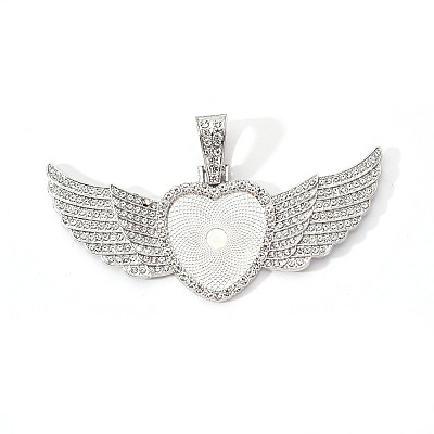 Alloy Pendant Cabochon Settings PALLOY-S107-002P-RS-1