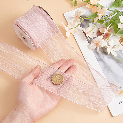 Organza Wrinkle Wired Ribbon OCOR-WH0078-278B-1