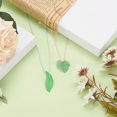 60Pcs 6 Style Transparent & Frosted & Opaque Acrylic Pendants FACR-YW0001-01-1