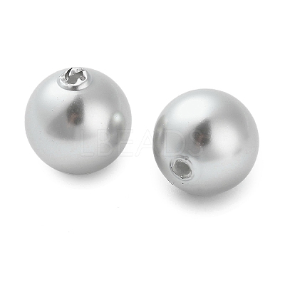 Baking Paint Pearlized Glass Pearl Round Beads X-HY-Q001-02B-04-1