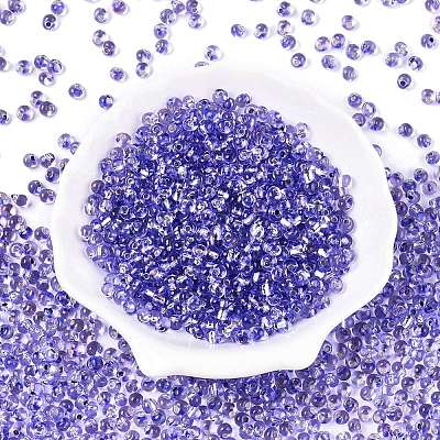 6/0 Baking Paint Transparent Fringe Glass Seed Beads X1-SEED-N006-06I-1