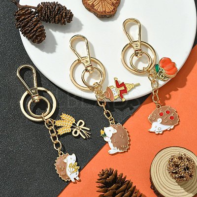 Hedgehog Alloy Enamel Keychain KEYC-YW00070-01-1