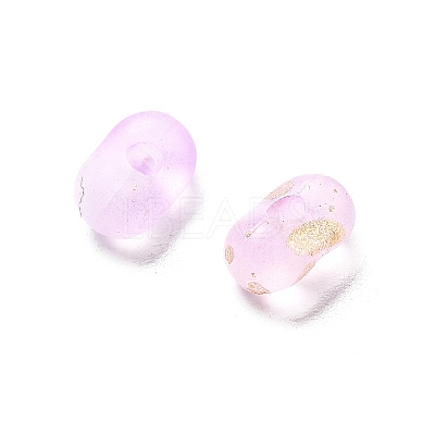 Gradient Color Transparent Frosted Acrylic Beads OACR-M023-06E-1