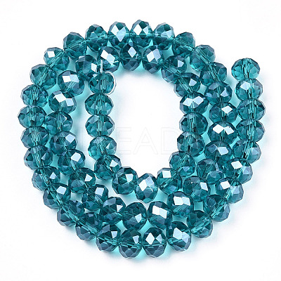 Electroplate Glass Beads Strands EGLA-A034-T4mm-A33-1