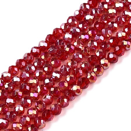 Electroplate Glass Beads Strands EGLA-A044-T2mm-B01-1