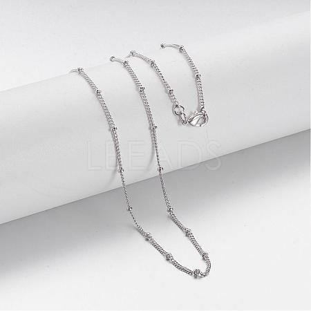 Brass Chain Necklaces MAK-F013-07P-1