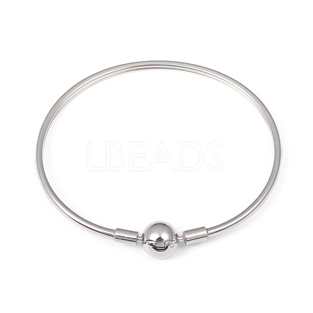 Non-Tarnish 304 Stainless Steel European Style Bangle Making MAK-G014-04P-1