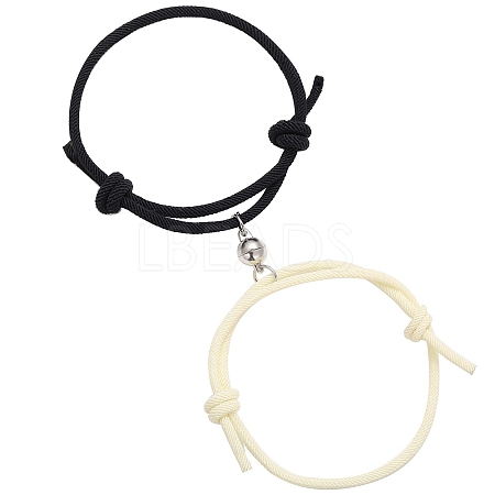 2Pcs Magnetic Alloy Matching Charm Bracelets Set PW-WG55210-04-1