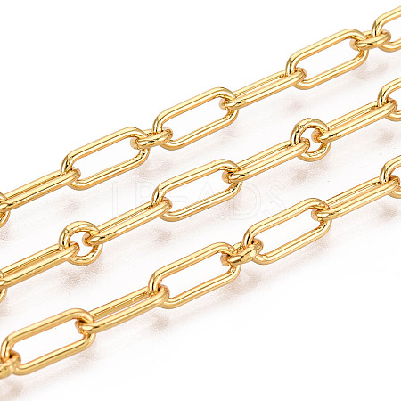 Brass Oval Link Chains CHC-T018-36G-1