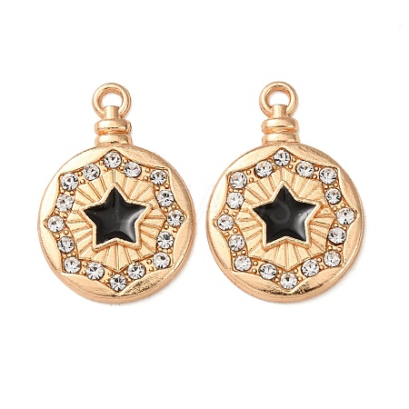 Alloy Enamel Pendants FIND-K030-17F-G-1