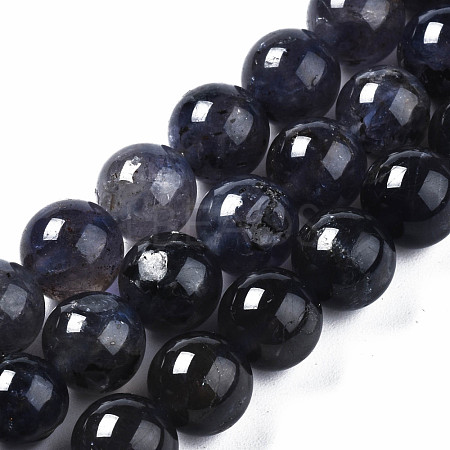 Natural Iolite/Cordierite/Dichroite Beads Strands G-S376-005B-1