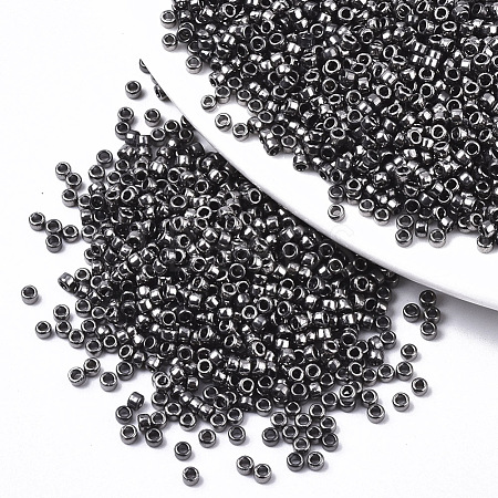 Electroplate Glass Seed Beads SEED-S042-01A-01-1