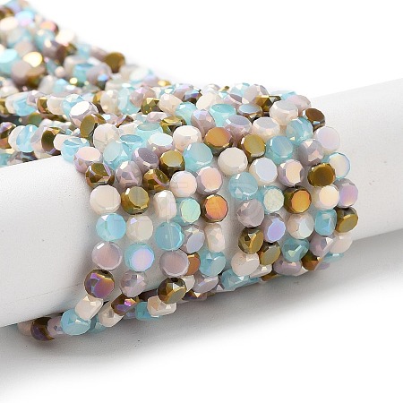 Electroplate Glass Beads EGLA-P056-01D-1