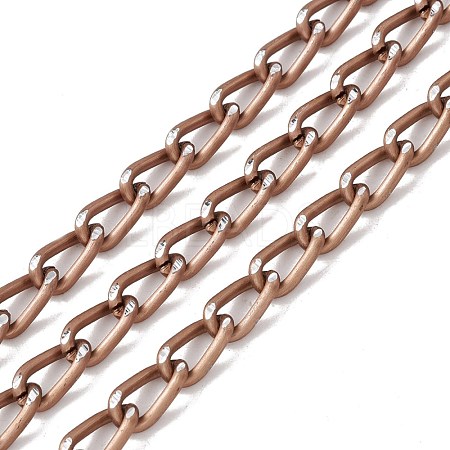 Oval Oxidation Aluminum Curb Chains CHA-G001-11A-C-1