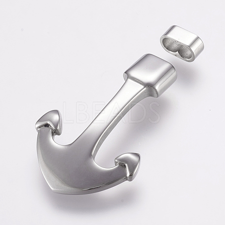 Tarnish Resistant 304 Stainless Steel Hook Clasps STAS-F122-28P-1