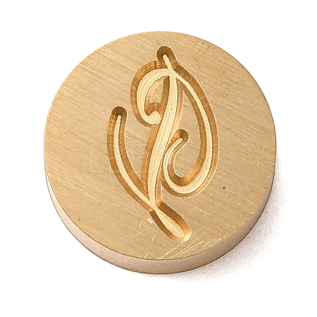 Golden Tone Brass Letter Stamps KK-R005-01P-1