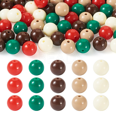Opaque Acrylic Beads OACR-TAC0014-06K-1