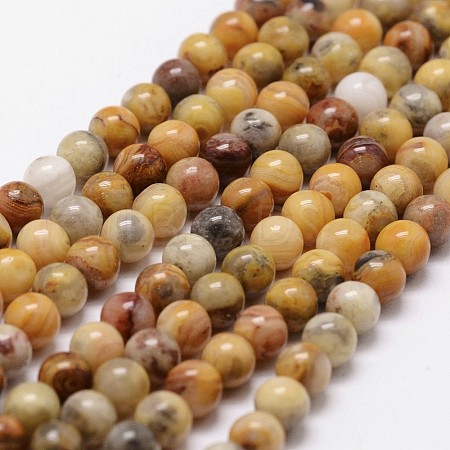 Natural Crazy Lace Agate Beads Strands X-G-D840-70-4mm-1