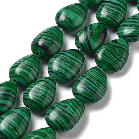 Synthetic Malachite Dyed Beads Strands G-P528-L07-01-1