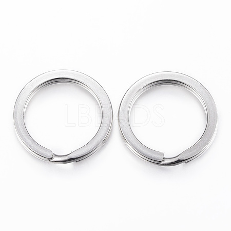 Tarnish Resistant 304 Stainless Steel Split Key Rings STAS-P177-1.6x23mm-P-1