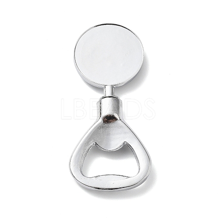 Zinc Alloy Bottle Opener Cabochon Component PALLOY-D312-01P-05-1