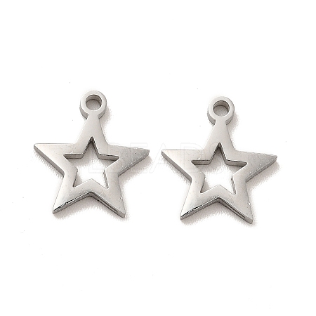 Non-Tarnish 304 Stainless Steel Charms STAS-M089-57P-1