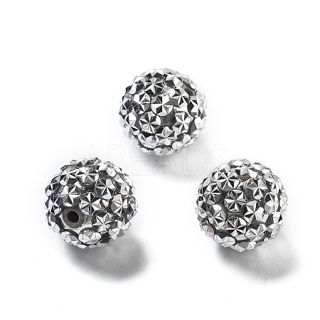 Acrylic Rhinestone Ball Beads OACR-A035-01C-1