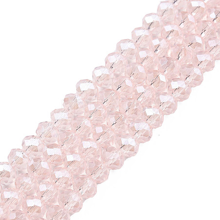 Electroplate Glass Beads Strands EGLA-A034-T8mm-A03-1