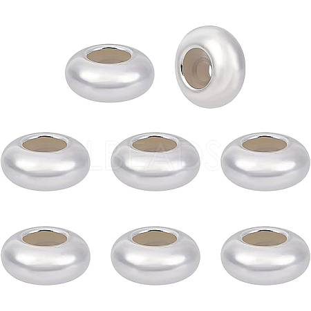 BENECREAT 8Pcs 925 Sterling Silver Spacer Beads STER-BC0001-61B-1