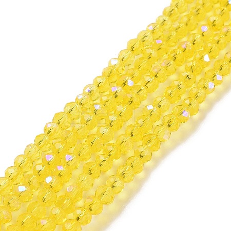 Electroplate Glass Beads Strands EGLA-A034-T4mm-L02-1