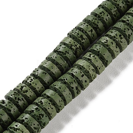 Synthetic Lava Rock Dyed Beads Strands G-H311-09-01-1