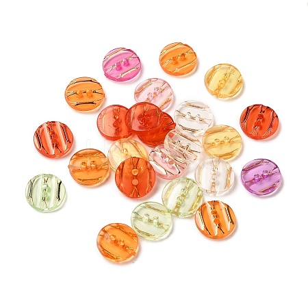 Transparent Acrylic Buttons X-BUTT-Q031-M-1