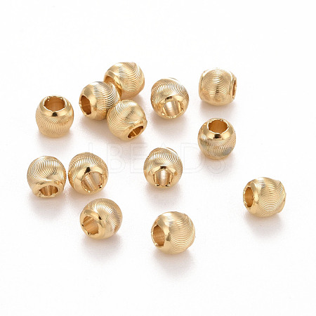 Eco-Friendly Brass Cat Eye Beads KK-M225-25G-D-1