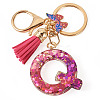 Alloy Resin Butterfly Keychains KEYC-TADJ0002-02G-Q-2