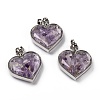 Glass Bottle Pendants G-Z010-02B-1