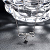 925 Sterling Silver Cubic Zirconia Pendant Necklaces NJEW-BB18734-6