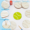20Pcs Unfinished Wood Pendant Decorations WOOD-SP0001-35C-5