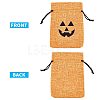 Polyester Imitation Burlap Packing Pouches Drawstring Bags ABAG-PH0002-49-4