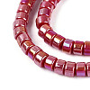 AB Color Plated Opaque Glass Beads Strands GLAA-T026-2x4mm-P03-3