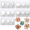 CRASPIRE 5Pcs 5 Styles Petal Resin Clay Cutters DIY-CP0010-35-1