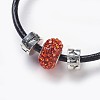 Cowhide Leather Cord Jewelry Sets SJEW-JS00989-6