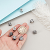 8Pcs 4 Styles 304 Stainless Steel European Beads STAS-GA0001-81-3