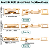 18 Sets 3 Styles Eco-Friendly Brass Watch Band Clasps KK-BBC0008-43-2