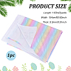 Rainbow Color Polyester Fabric DIY-WH0430-671-2