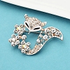 Fox Alloy Crystal Rhinestone Brooch PW-WG980DE-01-3